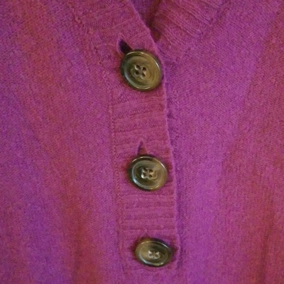 Dark Purple Wool Blend Sweater - Picture 3 of 5